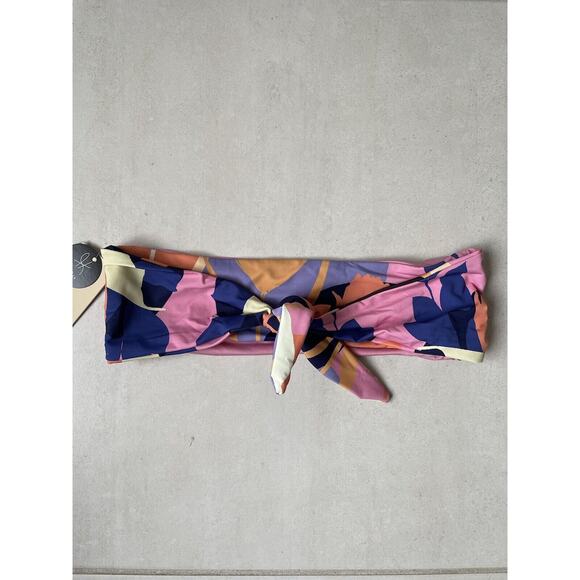 Ris-K  Bikini Top Bandeau Swell Multicolor Swimwear - Picture 1 of 7